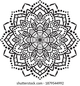 Vector art  Mandala design  Indian style  