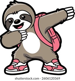 Vector art mascots, logo design template and graphic elements for T-shirt, advertising, branding, posters and banners, funny cartoon illustrations with smiling character, School, Back to school mascot
