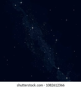 Vector art milky way and space