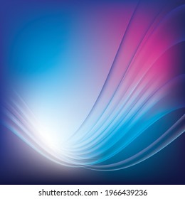 vector art multi color wave strokes