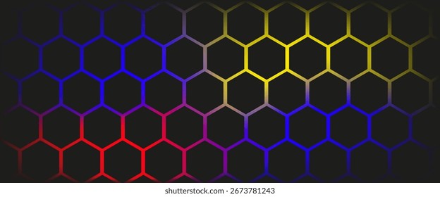 Arte vectorial de fondo abstracto de luz de neón