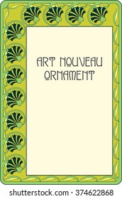 Vector Art Nouveau decor, ornament, pattern