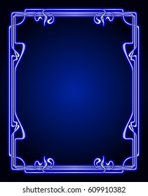 Vector art nouveau frames for print and design.