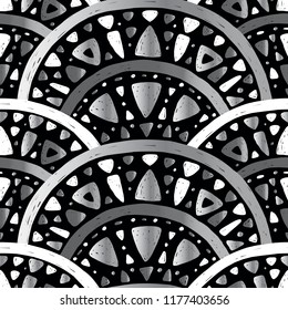 Vector Art Nouveau Seamless Pattern. 