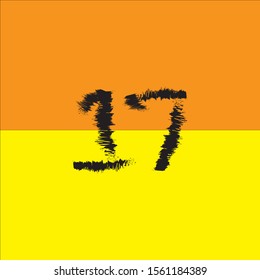 vector art number 
seventeen background