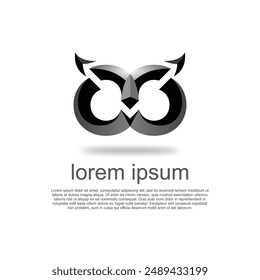 vector art of owl head logo, owl logo, company logo