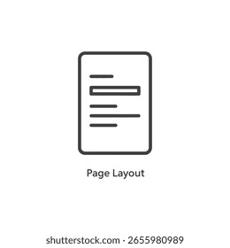 Parte vetorial do layout da página com texto e estrutura de conteúdo