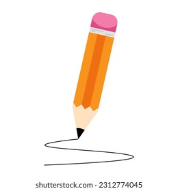 Vector art of pencil, icon and graphic design
