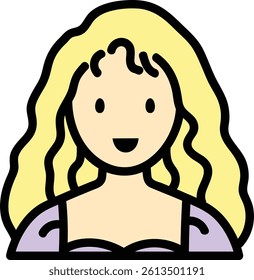 Vector art people black line and color man woman pastel