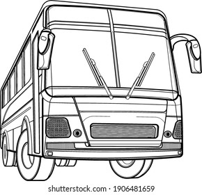 Vector art of a Philippine bus