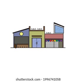 vector art places to eat
