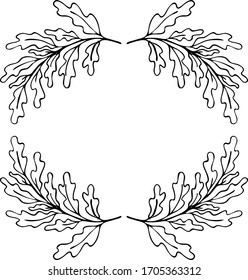 Vector art a plant wreath