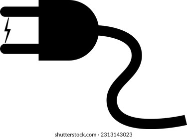 Vector art of plug, icon and graphic design, suitable for logo, web, application