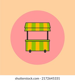 vector art promotion stands, perfect for icons, mascots, posters, advertisements, templates, etc