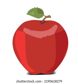 vector art red apple design