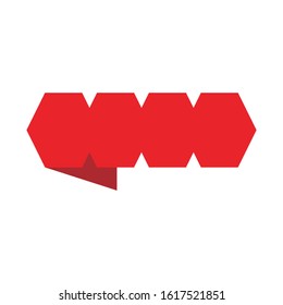 Vector art representing labels, stickers, banners, tags, ribbon on isolated background.