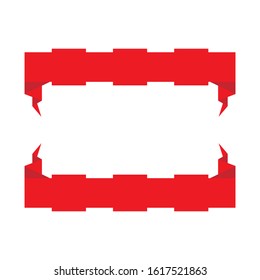 Vector art representing labels, stickers, banners, tags, ribbon on isolated background.