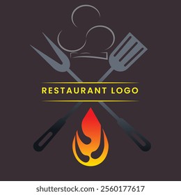 A vector art restaurant logo