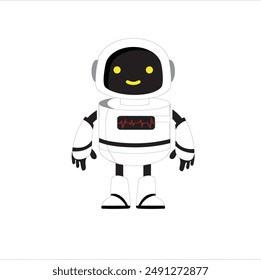 Arte vectorial robot ilustración de la mano