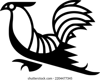 vector art of rooster and hen for logo design vector art 