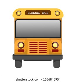 vector art with a school bus