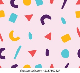 vector art seamless pattern geometric hand drawn