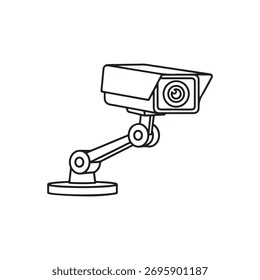 Vector art of security camera	