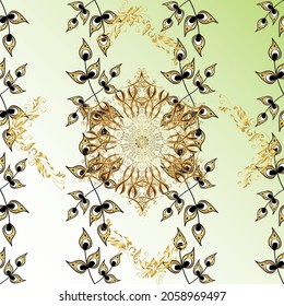 Vector art. Sketch, scribble, doodle on neutral, white and beige colors. Seamless ornament. Royal style. In vintage style. Lace pattern. Repeated doodles. Vector art. Linear pattern. Geometric pattern