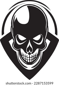 Vector Art Skull Logo Illustration 