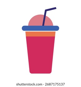 Arte vectorial de un batido