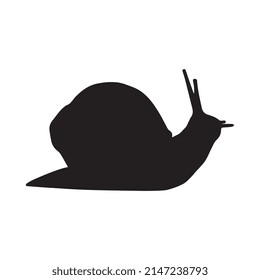 Vector art of snail silhouette