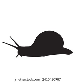 Vector art of Snail Silhouette