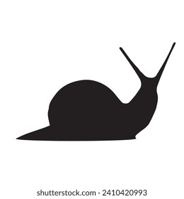 Vector art of Snail Silhouette