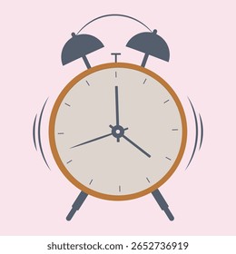 A vector art table clock