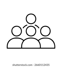 Arte vectorial del trabajo en equipo y del icono de la conexión, aislado en el fondo blanco