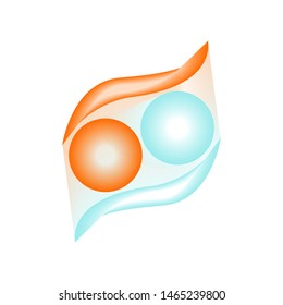 Vector art template twins color