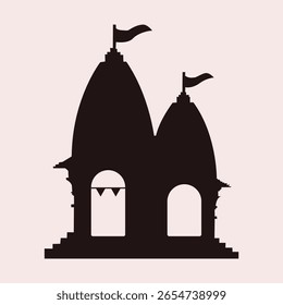 Ein Vektorkunsttempel-Design