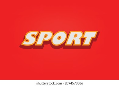 vector art text effect sport logo design