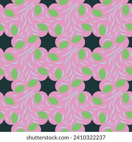 Vector art textile Seamless design elegant pattern