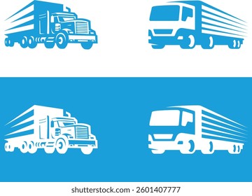 The vector art of the Transport Truck