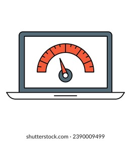 Laptop-Illustration von Vektorgrafiken
