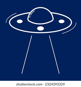 Vector art of ufo, icon and graphic design, suitable for logos, web and applications