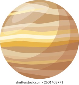 The vector art of the Venus planet