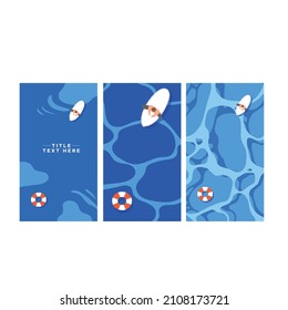 Vector art of The view of the sea from above