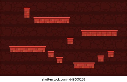 Vector art wall game background style