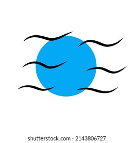 vector art water symbol simple abstract design