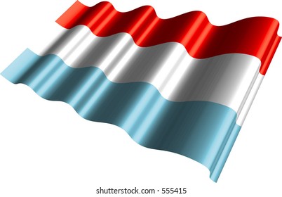 vector art of waving flag of NETHERLANDS