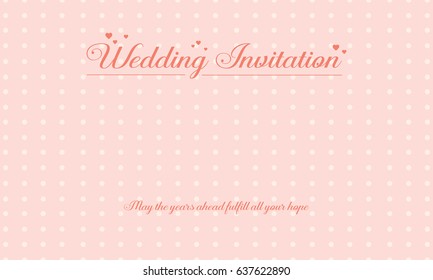 Vector art wedding greeting card