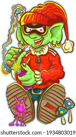 Vector Art well colored and well detailed of the green goblin.