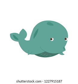 Vector art whale